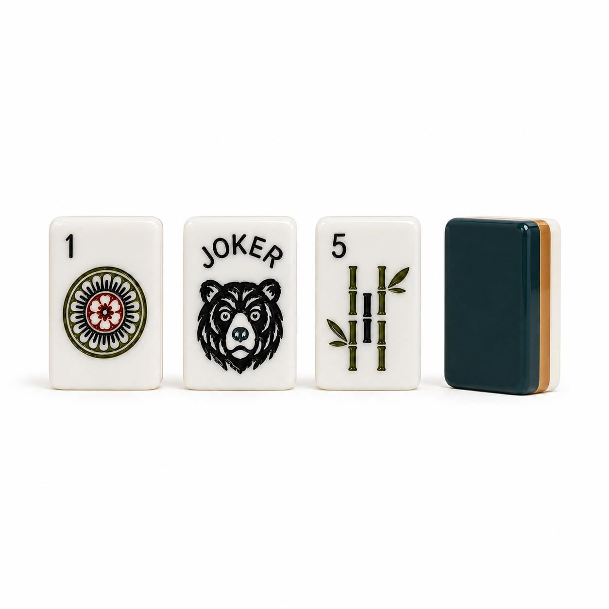 Woodland American Mahjong Tiles Set