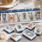 Coastal Blue American Mahjong Tiles Set