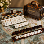 Leopard Lotus American Mahjong Tiles Set