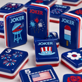 Patriotic Flag American Mahjong Tiles Set