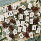 Leopard Lotus American Mahjong Tiles Set
