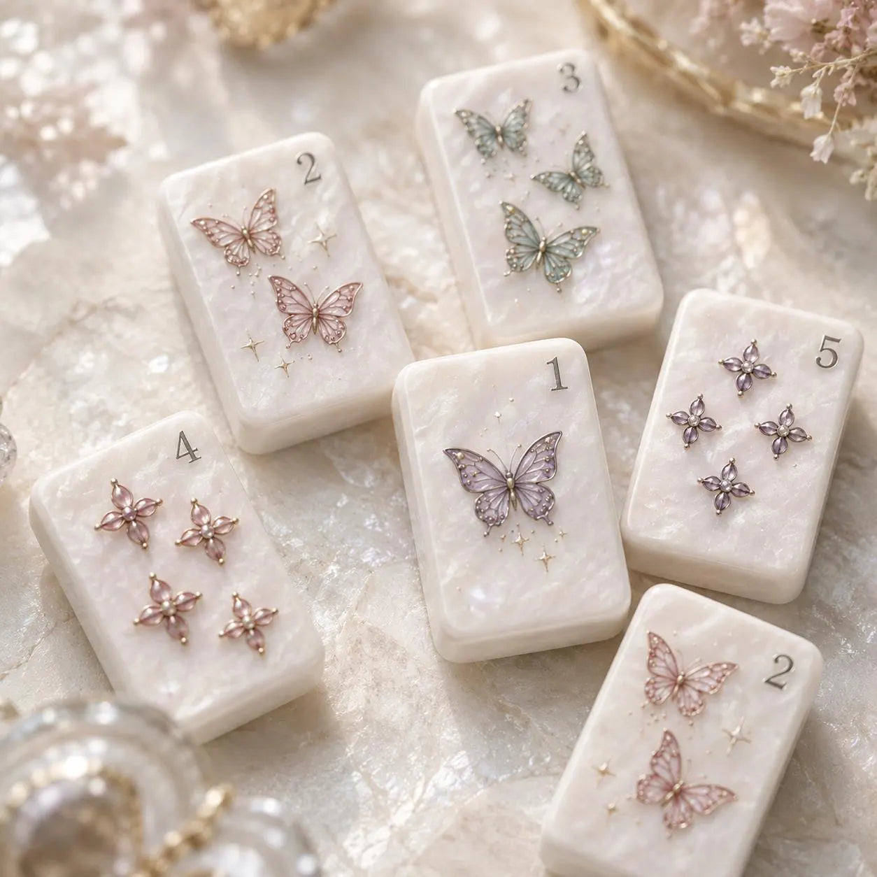 PRE-ORDER Pearl Dragon American Mahjong Tile Set
